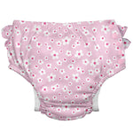 Green Sprouts Reusable Ruffled Swim Diaper - Pink Blossom - 24m