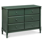 Jenny Lind Spindle 6-Drawer Dresser - Forest Green