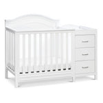DaVinci Charlie 4-in-1 Convertible Mini Crib & Changer - White