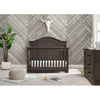 Asher Convertible Crib with Toddler Rail and Double Dresser with Changing Tray - Rustic Grey - Kid's Stuff Superstore