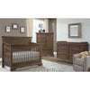 Westwood Olivia Flat Top Convertible Crib and Double Dresser - Rosewood - Kid's Stuff Superstore