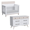 Westwood Rowan Convertible Crib and Double Dresser - Ash Linen - Kid's Stuff Superstore