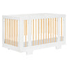 Babyletto Yuzu 8-in-1 Convertible Crib with All-Stages Conversion Kits - White / Natural - Kid's Stuff Superstore