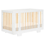 Babyletto Yuzu 8-in-1 Convertible Crib with All-Stages Conversion Kits - White / Natural