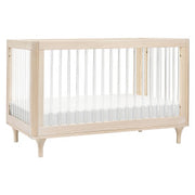 Babyletto Lolly 3-in-1 Crib with Toddler Bed Conversion Kit - Washed Natural / Acrylic - Kid's Stuff Superstore