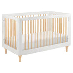 Babyletto Lolly 3-in-1 Crib with Toddler Bed Conversion Kit - White / Natural
