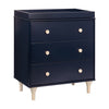 Babyletto Lolly 3-Drawer Dresser with Changing Tray - Navy / Washed Natural - Kid's Stuff Superstore