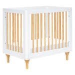 Babyletto Lolly 4-in-1 Convertible Mini Crib - White / Natural