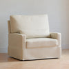 Namesake Crawford Chair and a Half Pillowback Swivel Glider - Performance Cream Eco-Weave - Kid's Stuff Superstore