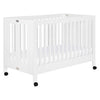 Babyletto Maki Full-Size Portable Folding Crib with Toddler Bed Conversion Kit - White - Kid's Stuff Superstore