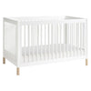 Babyletto Gelato 4-in-1 Convertible Crib with Toddler Kit - White and Washed Natural