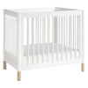 Babyletto Gelato 4-in-1 Convertible Mini Crib - White / Washed Natural