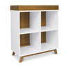 Davinci Otto Convertible Changing Table and Cubby Bookcase - White and Walnut