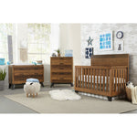 Westwood Urban Rustic Convertible Crib and Double Dresser - Brushed Wheat
