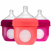 Boon Nursh 4 oz. Silicone Bottle - Pink - Kid's Stuff Superstore
