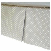 Brixy Bed Skirt 14" - Gray with White Dots - Kid's Stuff Superstore