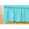 Brixy Percale Bed Skirt - Solid Turquoise - Kid's Stuff Superstore