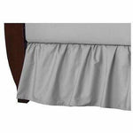 Brixy Percale Bed Skirt - Solid Gray