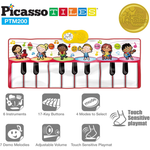 PicassoTiles Portable Large Piano Keyboard Educational Musical Playmat