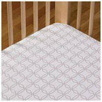 Lolli Living Fitted Crib Sheet - Grey Links
