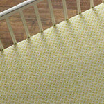 Lolli Living Fitted Crib Sheet - Green Labyrinth