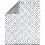 The Peanut Shell Blanket - Gray Tile Velour