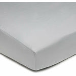 Brixy Percale Crib Sheet - Solid Gray
