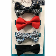 4 Pack Bow Ties, Blue - Kid's Stuff Superstore