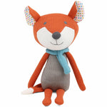 Knit Plush Fox with Scarf