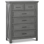Monogram by Namesake Emory Farmhouse 6-Drawer Chest - Weathered Charcoal