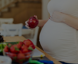 Among other foods, fruits and veggies are good for the mom and baby.