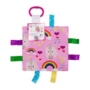 Baby Jack 8x8 Crinkle Sensory Toy - Unicorn Hearts