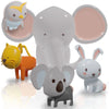 SplashEZ TubEZ Family Mold Free Bath Toys - Elephant & Friends