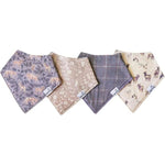 Copper Pearl Baby Bandana Bibs 4 Pack - Timber