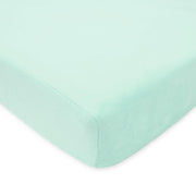 American Baby Company Heavenly Soft Chenille Fitted Crib Sheet - Aqua