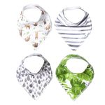 Copper Pearl Baby Bandana Bibs 4 Pack - Noah