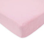 American Baby Company Heavenly Soft Chenille Fitted Crib Sheet - Pink