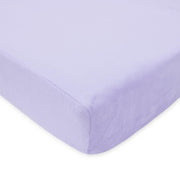 American Baby Company Heavenly Soft Chenille Fitted Crib Sheet - Lavender