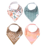 Copper Pearl Baby Bandana Bibs 4 Pack - Autumn