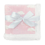 American Baby Company Heavenly Soft Chenille Sherpa Security Blanket - Pink Cloud