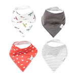 Copper Pearl Baby Bandana Bibs 4 Pack - Ace