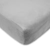 American Baby Company Heavenly Soft Chenille Fitted Crib Sheet - Gray