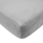 American Baby Company Heavenly Soft Chenille Fitted Crib Sheet - Gray