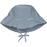 Green Sprout Sun Protection Hat - Navy Striped - 2T-4T