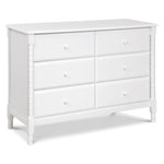 Jenny Lind Spindle 6-Drawer Dresser - White