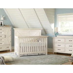 Westwood Westfield Convertible Crib and Double Dresser - Brushed White