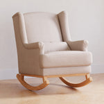 Namesake Miranda Wingback Rocker - Performance Beach Eco-Weave with Light Legs