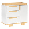 Babyletto Yuzu 3-Drawer Changer Dresser - White / Natural - Kid's Stuff Superstore