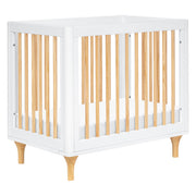 Babyletto Lolly 4-in-1 Convertible Mini Crib - White / Natural - Kid's Stuff Superstore