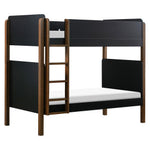 Babyletto TipToe Bunk Bed - Black and Natural Walnut
